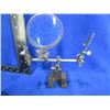 Image 2 : Adjustable Helping Hand with Magnifying Glass and Alligator Clip