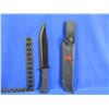 Image 1 : Rite Edge Fixed Clip Point Blade Knife with Sheath - 9 1/2" Blade