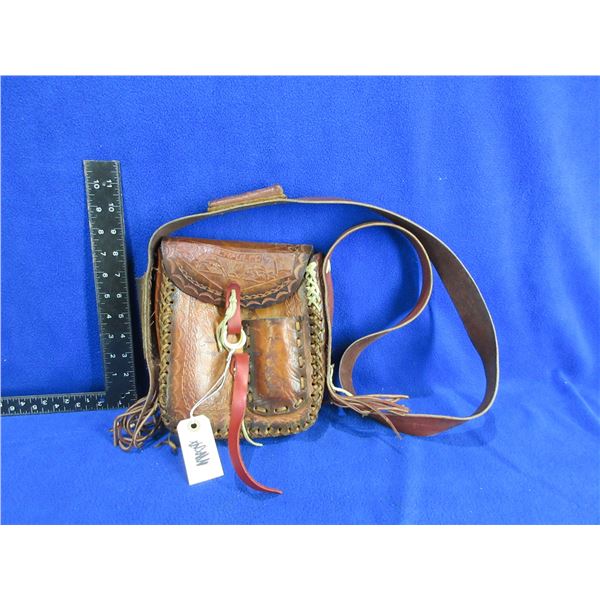 Leather Possible Bag Marked "Acapulco"