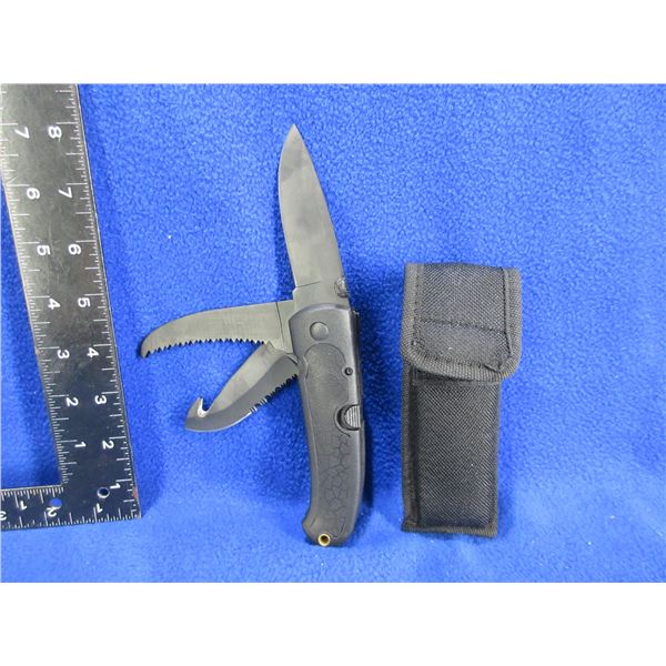 NEW - 3 Blade Utility Knife with Sheath