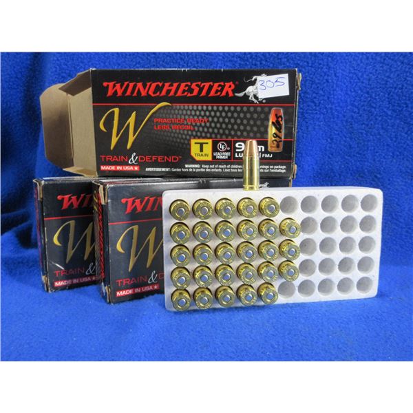 9MM Luger 147gr FMJ Winchester (Pick Up or Ship by UPS Only)