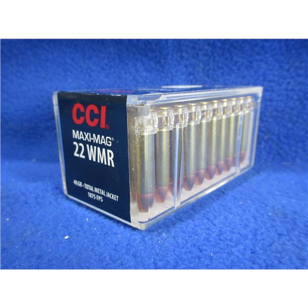 22 WMR 40gr TMJ CCI Maxi-Mag (Pick Up or Ship by UPS Only)