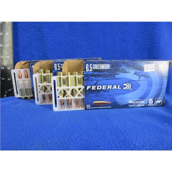 6.5 Creedmoor 95gr V-Max Federal (Pick Up or Ship by UPS Only)