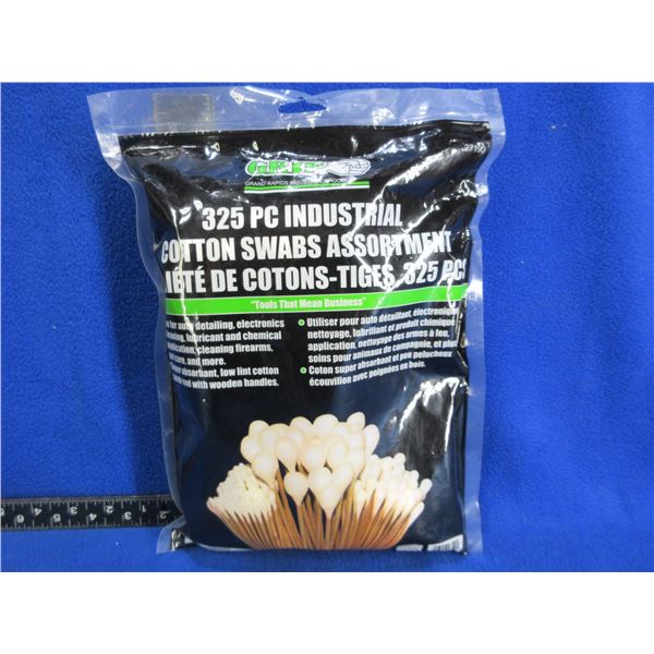 325 Piece Industrial Cotton Swab Assortment - Appears New