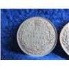 Image 2 : 2 Canadian 25 Cent Coins - .800 Silver - 1929, 1932