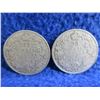 Image 1 : 2 Canadian 25 Cent Coins - .925 Silver - 1917, 1919
