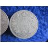 Image 3 : 2 Canadian 25 Cent Coins - .925 Silver - 1917, 1919