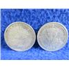 Image 4 : 2 Canadian 25 Cent Coins - .925 Silver - 1918, 1919