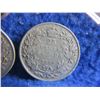 Image 3 : 2 Canadian 25 Cent Coins - .800 Silver - 1920, 1928