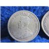 Image 5 : 2 Canadian 25 Cent Coins - .800 Silver - 1920, 1928