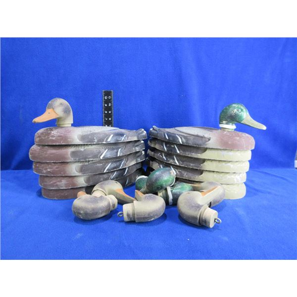 10 Carry-Lite Mallard Duck Decoys
