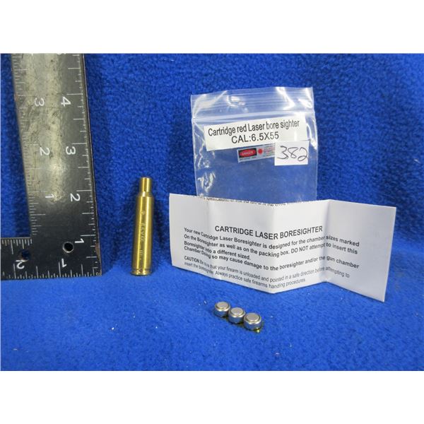 NEW - 6.5X55 Cartridge Red Laser Bore Sight with Batteries