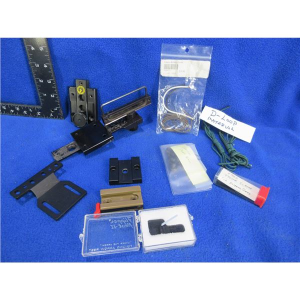 Lot of Misc. Archery - D-Loop, Flipper Rests, Sleeves, Sights, Brackets