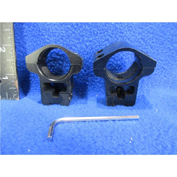 1" See-Thru Scope Rings - Appear New