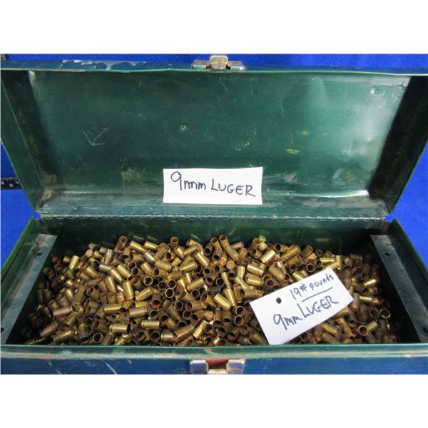 Brass Only - 9MM Luger Unprimed - Approx. 19 lbs in Tool Box