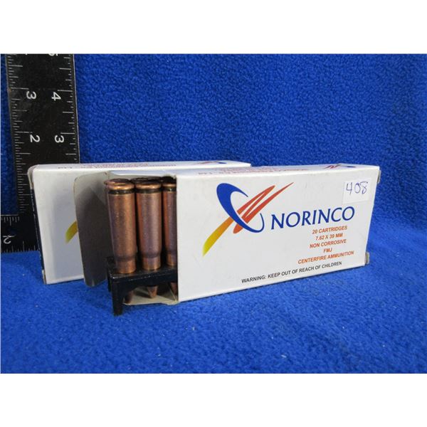 7.62X39 122gr FMJ Norinco Non Corrosive (Pick Up or Ship by UPS Only)