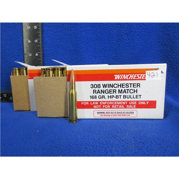 308 Win. 168gr HPBT Winchester (Pick Up or Ship by UPS Only)