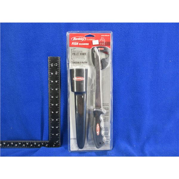 NEW - Berkley 7" Fillet Knife with Sheath and Sharpener