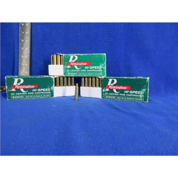 Brass Only - 222 Rem. RP Headstamp Unprimed - 3 Boxes of 20