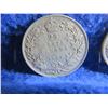 Image 2 : 2 Canadian 25 Cent Coins - .800 Silver - 1929, 1933