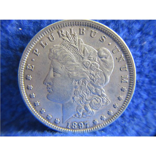 1897 USA One Dollar "Morgan Dollar" - .900 Silver