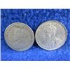 Image 4 : 2 Canadian 25 Cent Coins - .800 Silver - 1929, 1932