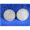 Image 4 : 2 Canadian 25 Cent Coins - .800 Silver - 1928, 1936