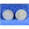 Image 4 : 2 Canadian 25 Cent Coins - .800 Silver - 1929 & 192? (Illegible)