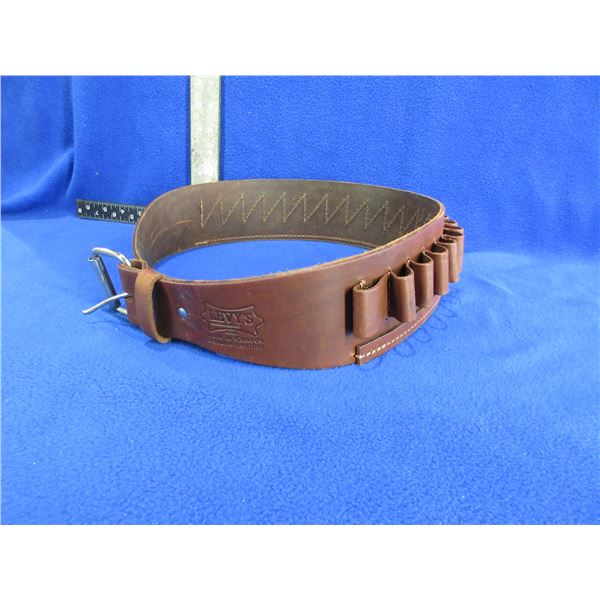 Levy's 12 Gauge Leather Shotshell Belt - S47, Medium