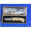 Image 1 : Faux Deer Antler Knife with Display Case