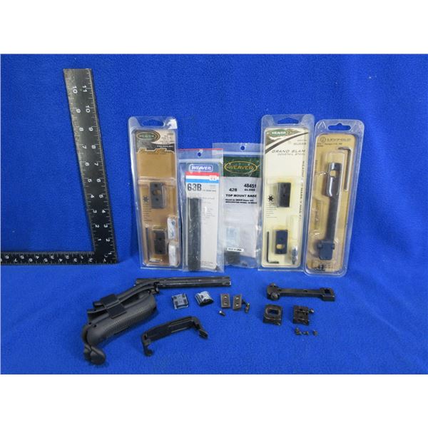 Lot of Assorted Bases - Leopold, Weaver, Browning, Krico, etc & Glock Gen 4 Backstrap