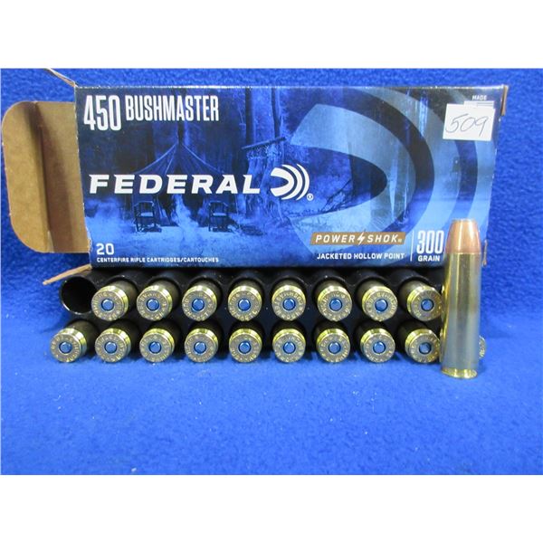 450 Bushmaster Federal (Pick Up or Ship by UPS Only)