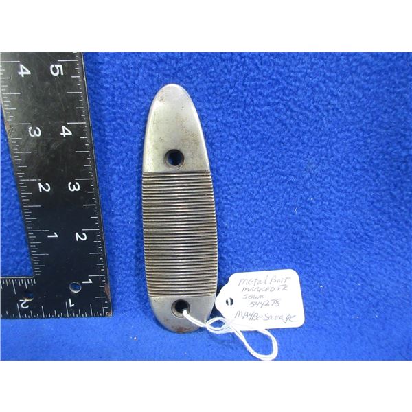 Metal Butt Plate Marked FR - Ser. # 544279 - 2 7/8 C/C