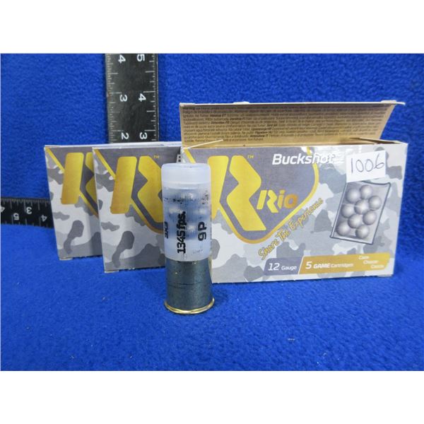 12 Ga. 2 3/4" 00 Buck Rio Shotshells (Pick Up or Ship by UPS Only)