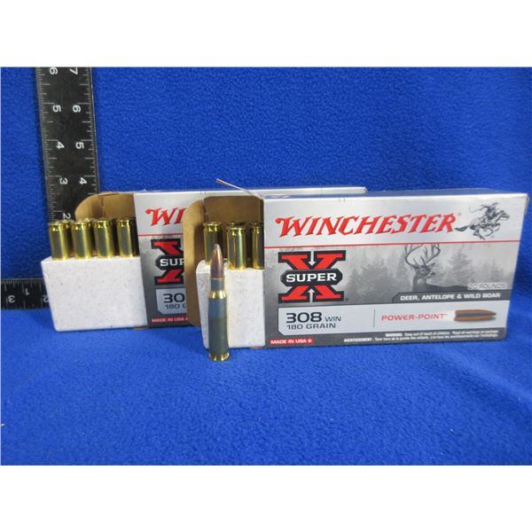308 Win. 180gr PP Winchester Cartridges (Pick Up or Ship by UPS Only)