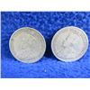 Image 4 : 2 Canadian 25 Cent Coins - .925 Silver - 1918, 1919