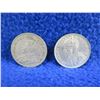 Image 4 : 2 Canadian 25 Cent Coins - .800 Silver - 1933, 1936