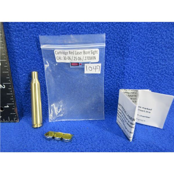 NEW - 30-06/25-06/270 Win. Cartridge Red Laser Bore Sight with Batteries