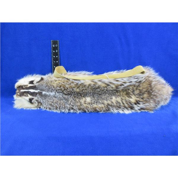 Leather Quiver with Badger Hide Cover and Strap - 30" Overall Length, 21" Depth