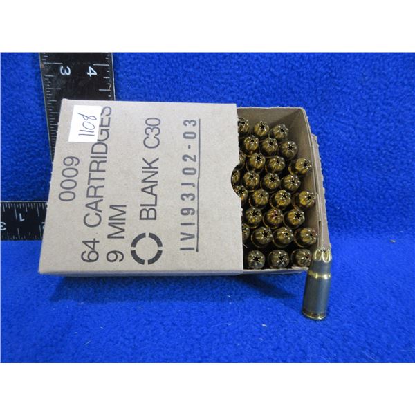 9MM Blank C30 Cartridges (Pick Up or Ship by UPS Only)