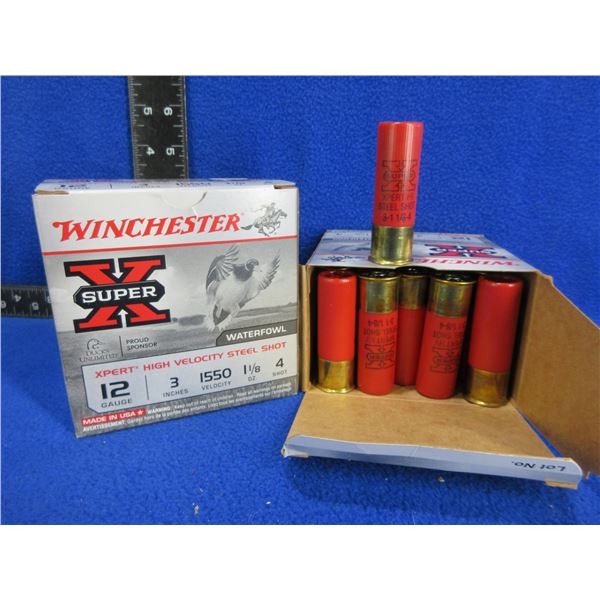 12 Ga. 3" 4 Shot Winchester Shotshells (Pick Up or Ship by UPS Only)