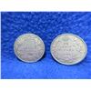 Image 1 : 2 Canadian 25 Cent Coins - .800 Silver - 1926, 1929