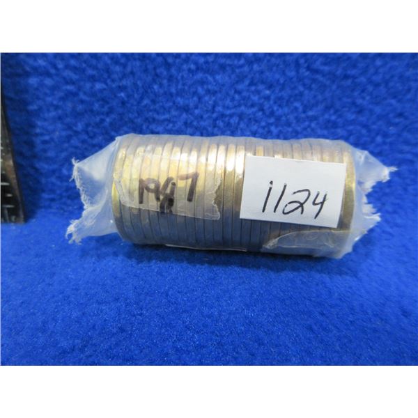 Roll of 25 - 1987 Canada One Dollar Loonies