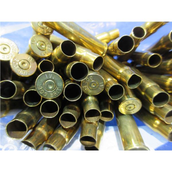 Brass Only - 303 British deprimed - Bag of 100, Bag of 50