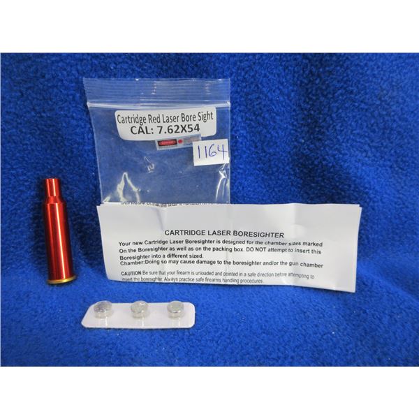 NEW - 7.62X54 Cartridge Red Laser Bore Sight with Batteries