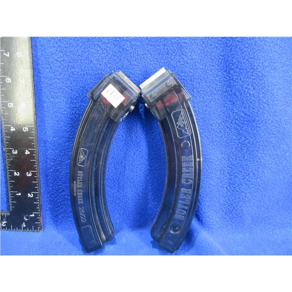 2 - 22 LR Butler Creek Ruger 25/22 Interlocking Magazines - Pinned to Ten