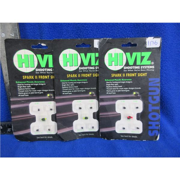 Hi Viz Shooting Systems Spark II Shotgun Front Sight - 3 Packs