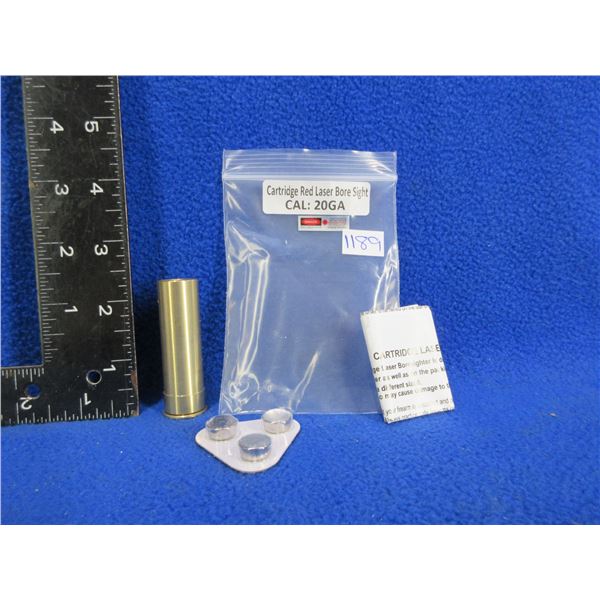 NEW - 20 Gauge Cartridge Red Laser Bore Sight with Batteries