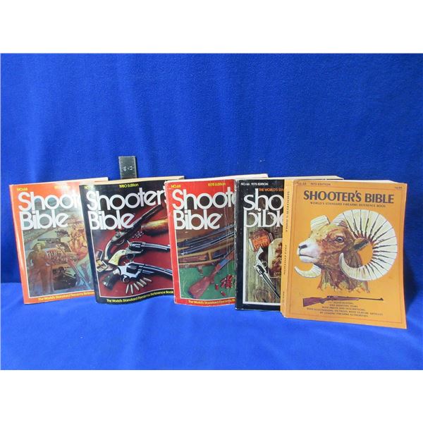 5 Books - Shooter's Bible 1973, 1975, 1977, 1978, 1980
