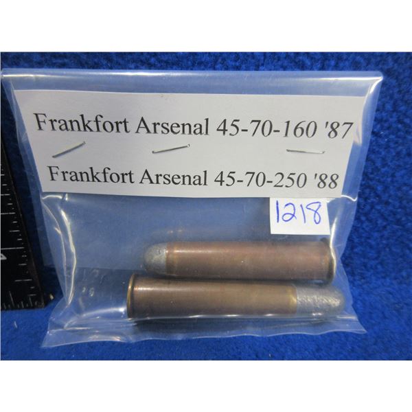 Collector Ammo - 45-70 Frankford Arsenal (Pick Up or Ship by UPS Only)